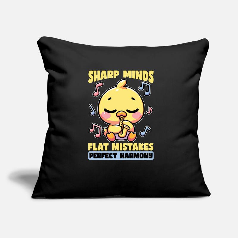 Music Teacher Sharp Minds Flat Mistakes Educator Sofakissen mit Füllung 45 x 45 cm