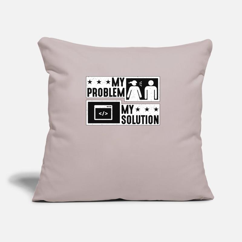 Online Coder My Problem My Pictogram Dad Developer Sofakissen mit Füllung 45 x 45 cm
