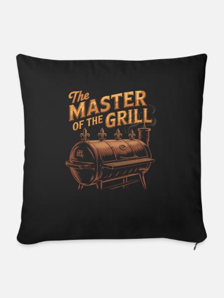 Barbecue Legende - Sofakissen mit Füllung 45 x 45 cm - Schwarz