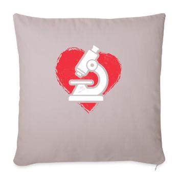 Amour Scientifique de laboratoire médical Drôle Scientifique MLS - Coussin et housse de 45 x 45 cm - taupe clair - Devant