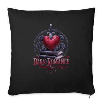 Dark Romance Heartbreak - Bloody Love & Books - Coussin et housse de 45 x 45 cm - noir - Devant