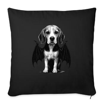 Beagle - Sofakissen mit Füllung 45 x 45 cm - Schwarz - Vorne