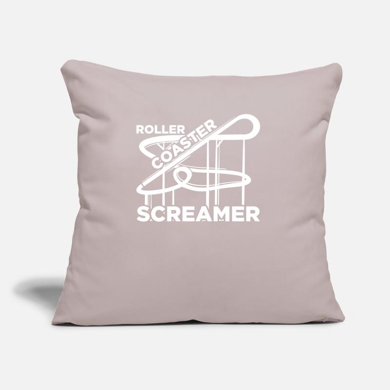 Freizeitpark Roller Coaster Screamer Achterbahn Sofakissen mit Füllung 45 x 45 cm
