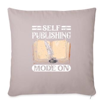 Écrivain Auteur de romans - Coussin et housse de 45 x 45 cm - taupe clair - Devant