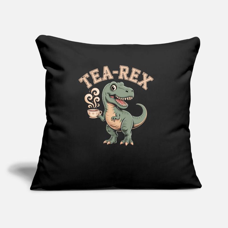 Tea-Rex – Der Tee-Dino Sofakissen mit Füllung 45 x 45 cm
