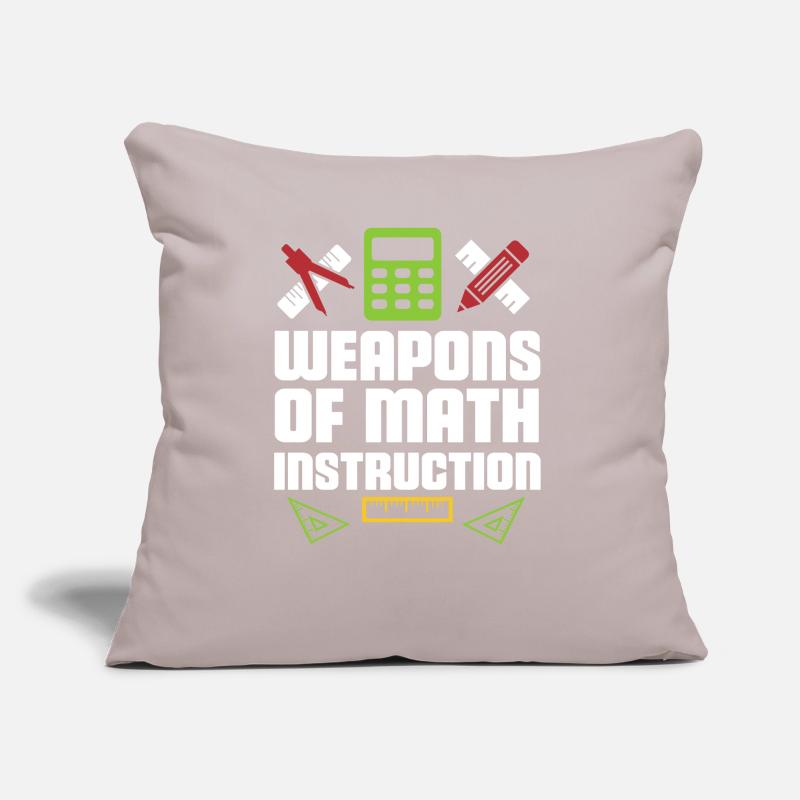 Math professeur de mathématiques Coussin et housse de 45 x 45 cm