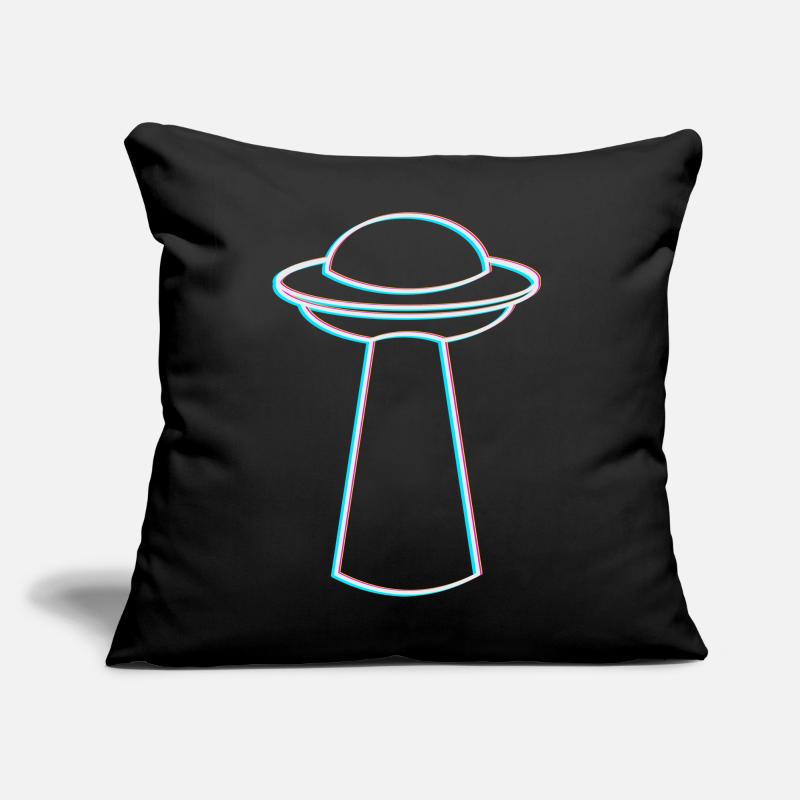 UFO Glitch – Ambiance rave et techno Coussin et housse de 45 x 45 cm