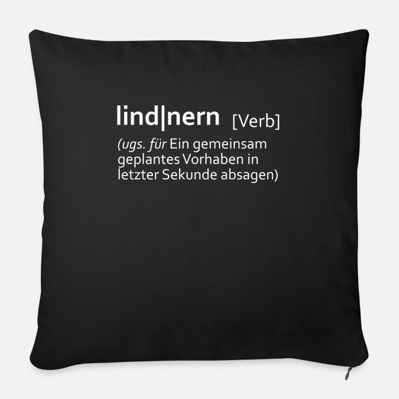 lindnern - Sofakissen mit Füllung 45 x 45 cm - Schwarz