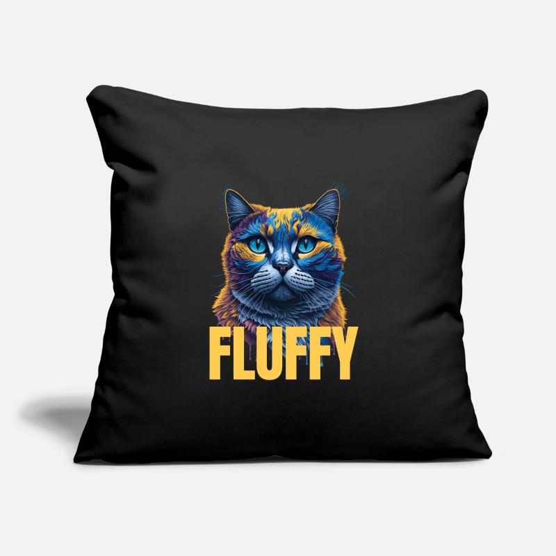 Splash Art British Cat Expression Sofa pillow with filling 45cm x 45cm