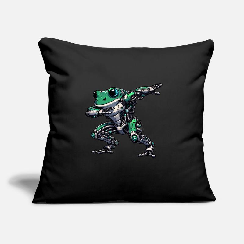 Cool Robot Frog Dabbing Mech Cyborg Sofa pillow with filling 45cm x 45cm