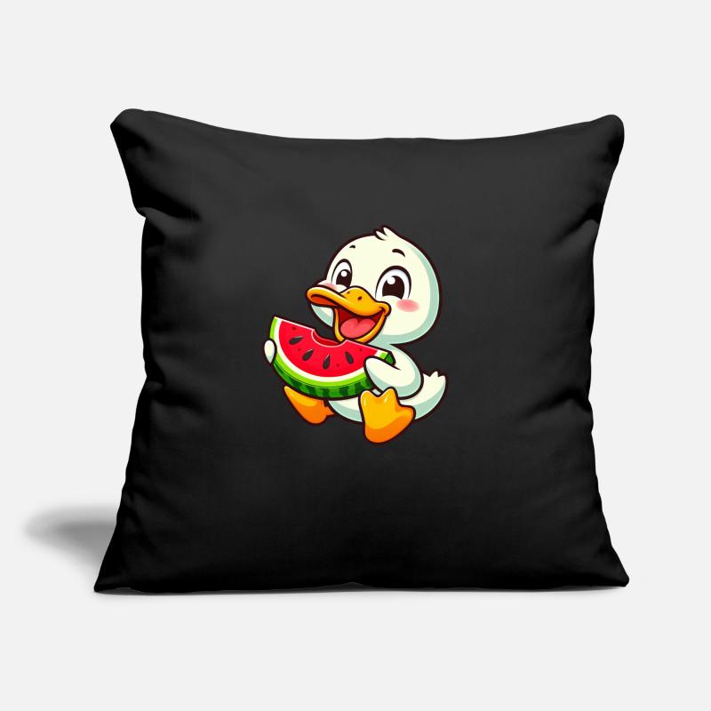 de canard à la pastèque fruitée Coussin et housse de 45 x 45 cm