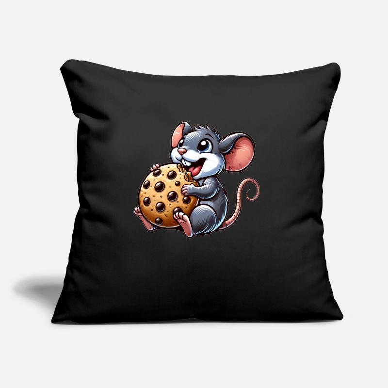 Cute Mouse Cookie Dessert Lover Cookie Sofa pillow with filling 45cm x 45cm