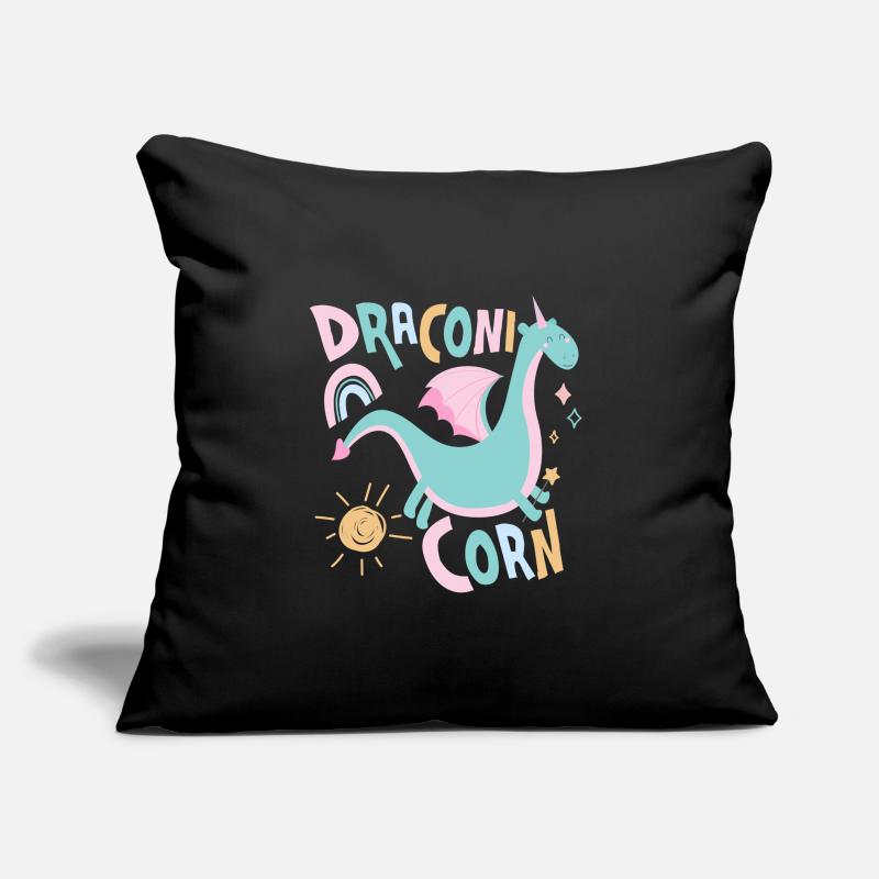 Draconi Corn Dracon Rainbow Dragon Sofa pillow with filling 45cm x 45cm