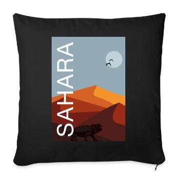 Sahara - Coussin et housse de 45 x 45 cm - noir - Devant