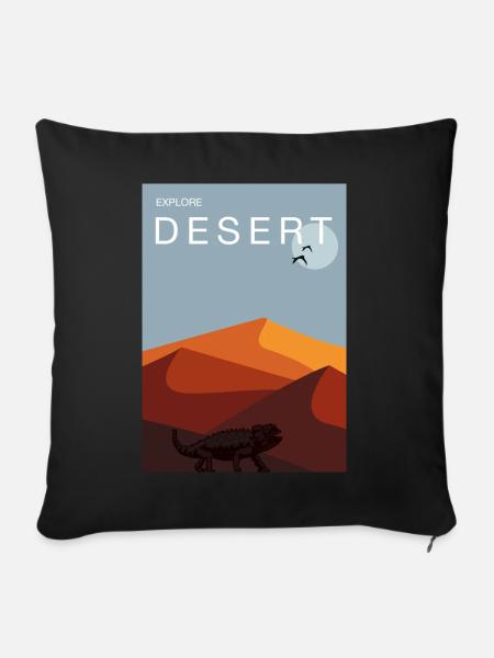 Desert - Sofakissen mit Füllung 45 x 45 cm - Schwarz