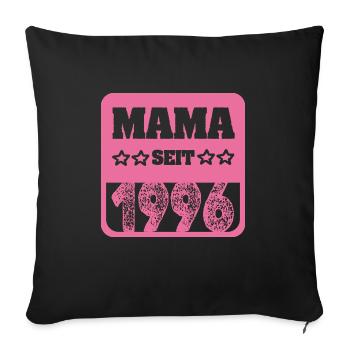 1996 - Sofa pillow with filling 45cm x 45cm - black - Front
