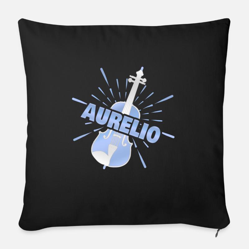 Aurelio - Sofakissen mit Füllung 45 x 45 cm - Schwarz