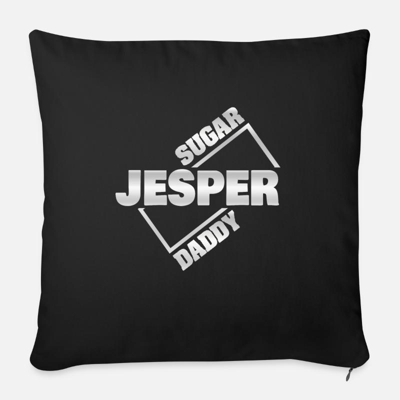 Sugar daddy Jesper - Coussin et housse de 45 x 45 cm - noir