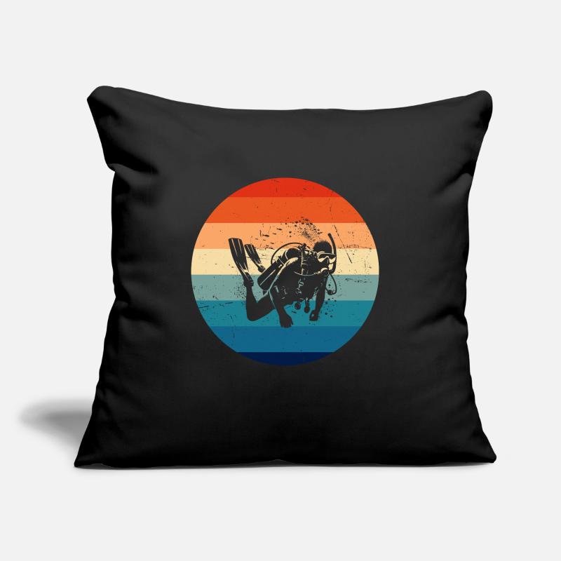 Plongée Libre Plongée Plongée Plongée Plongée Plongeuse Plongée Privée Coussin et housse de 45 x 45 cm