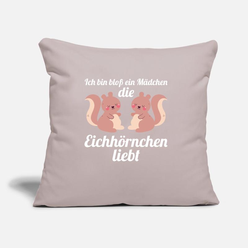 Eichhörnchen Mädchen Nagetier Geschenk Sofakissen mit Füllung 45 x 45 cm