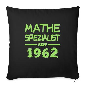 Mathe 1962 - Sofakissen mit Füllung 45 x 45 cm - Schwarz - Vorne