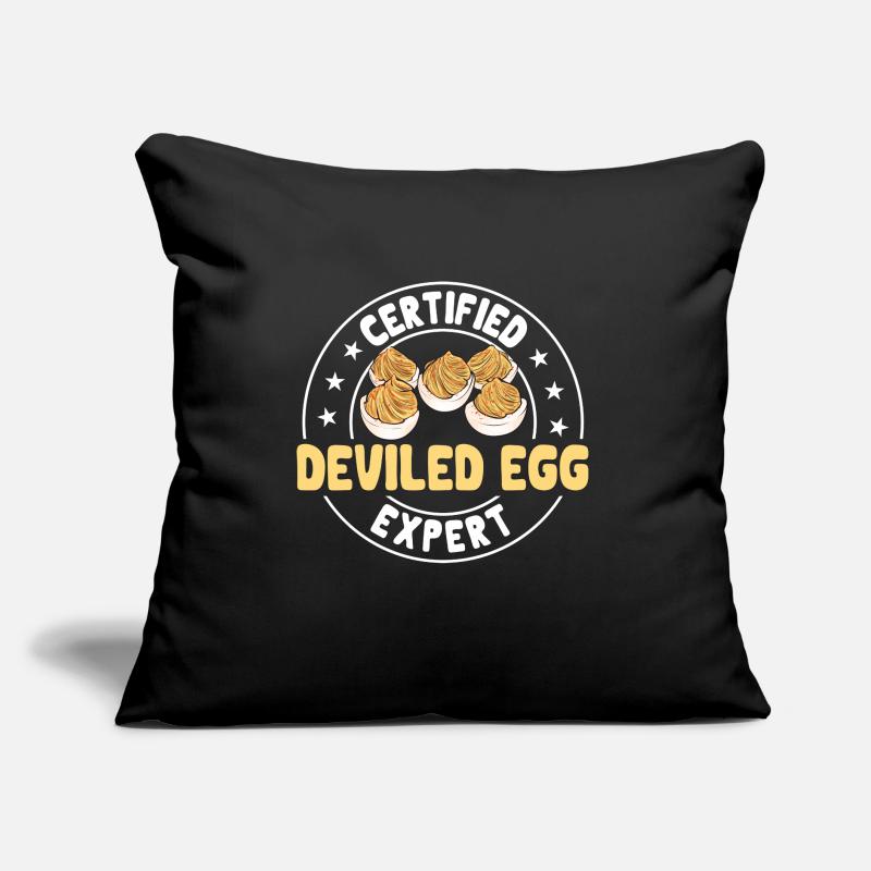 Stuffed Eggs Deviled Eggs Sofa pillow with filling 45cm x 45cm