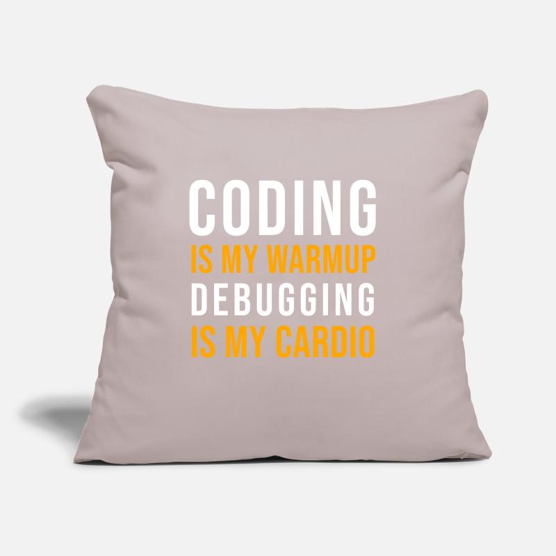 Codeur Développeur Programmeur Codage informatique informatique Coussin et housse de 45 x 45 cm