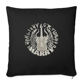 Guitar Harry - Sofa pillow with filling 45cm x 45cm - black - Front