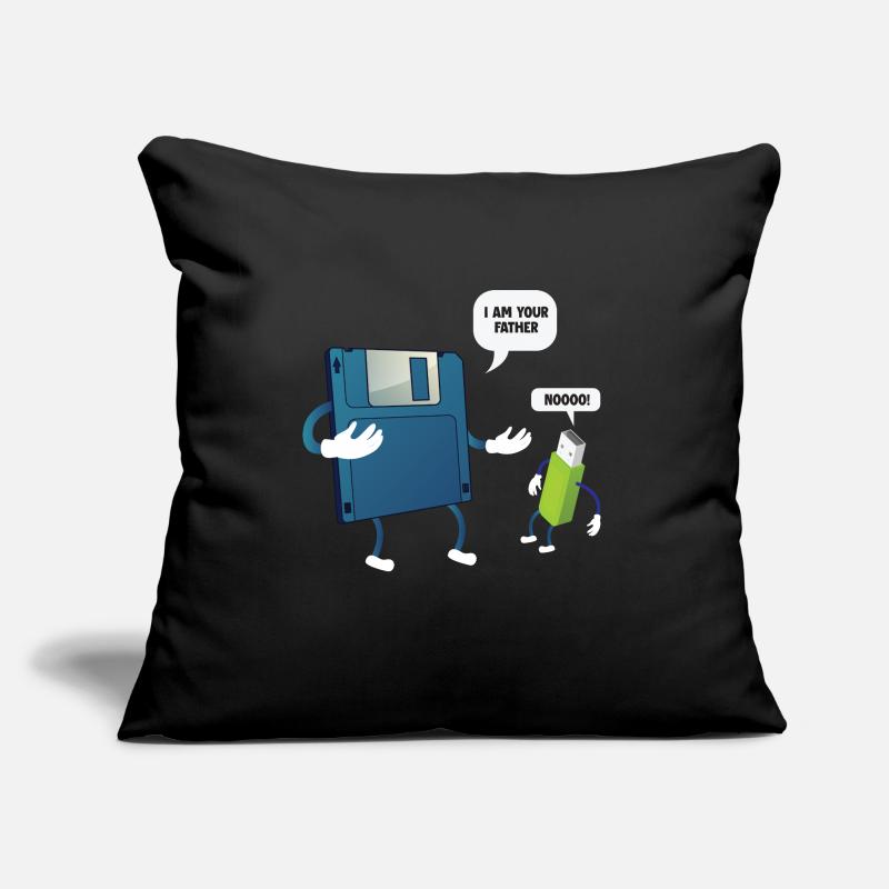 Father _ Son Disque Floppy ... Programmeur & Nerd Coussin et housse de 45 x 45 cm