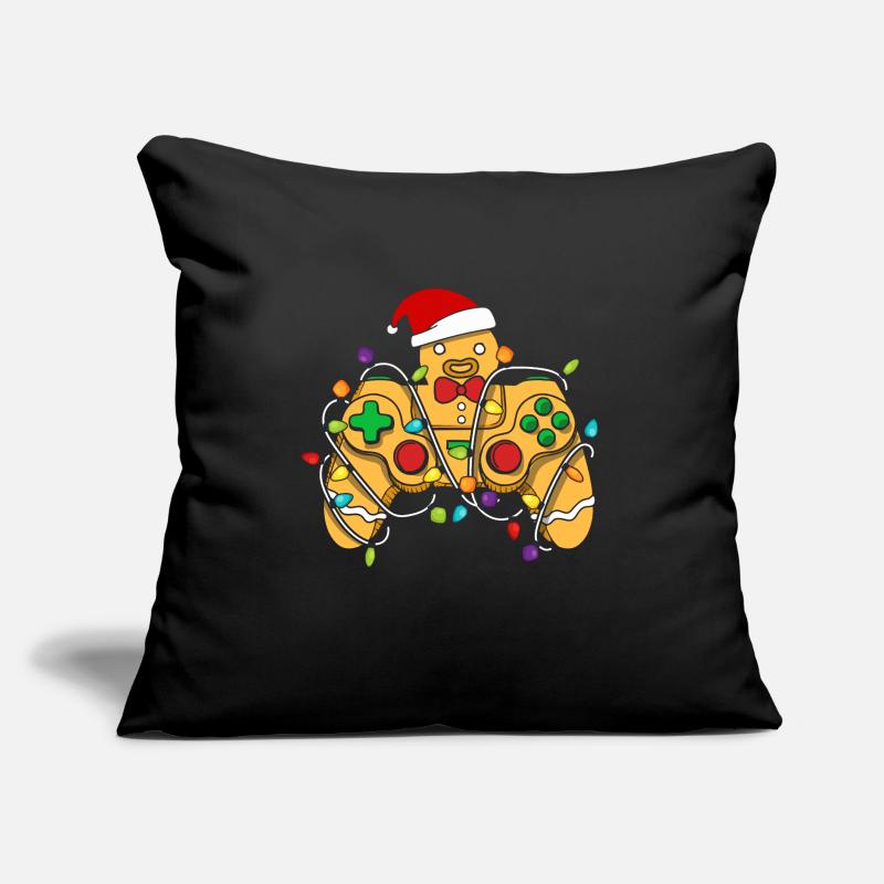 Christmas Gaming Controller Gingerbread Sofakissen mit Füllung 45 x 45 cm