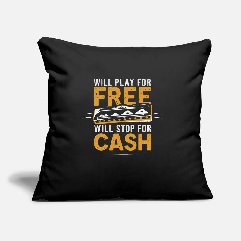 Harmonica Playing Gift Sofa pillow with filling 45cm x 45cm