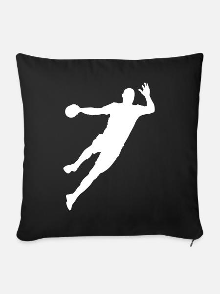 Handball / Handballer - Sofakissen mit Füllung 45 x 45 cm - Schwarz