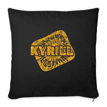 Cyril as Stardust - Sofa pillow with filling 45cm x 45cm - black - Front