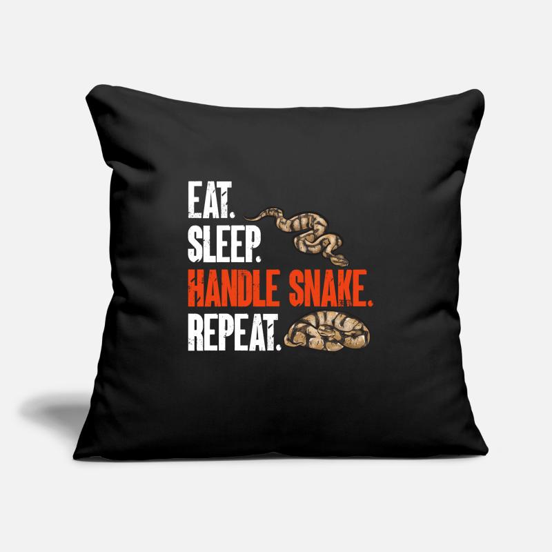 Ball Python Snake King Python Coussin et housse de 45 x 45 cm