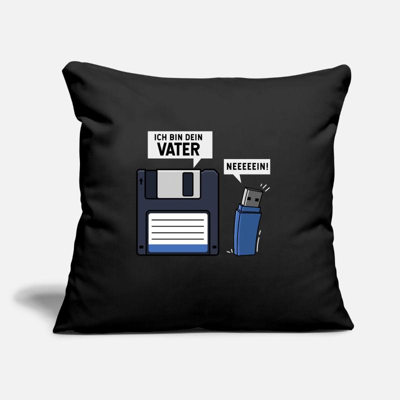Ich Bin Dein Vater Diskette USB Stick Sofakissen mit Füllung 45 x 45 cm