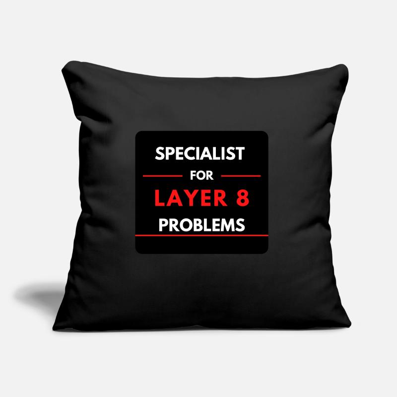 Specialist for Layer 8 Problems (Red) Sofa pillow with filling 45cm x 45cm