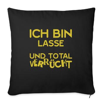 Partir - Coussin et housse de 45 x 45 cm - noir - Devant