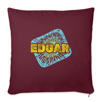 Edgar - Sofa pillow with filling 45cm x 45cm - burgundy - Front