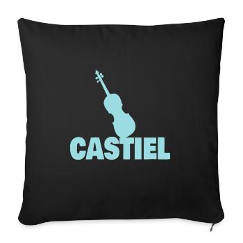 Viola Castiel - Sofa pillow with filling 45cm x 45cm - black - Front