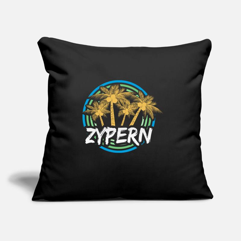 Chypre comme vacances Coussin et housse de 45 x 45 cm