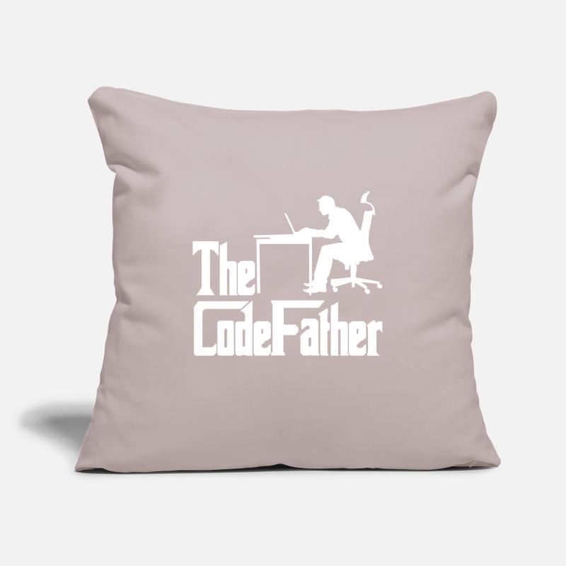 The Codefather Programmer Coder Developer Software Sofakissen mit Füllung 45 x 45 cm