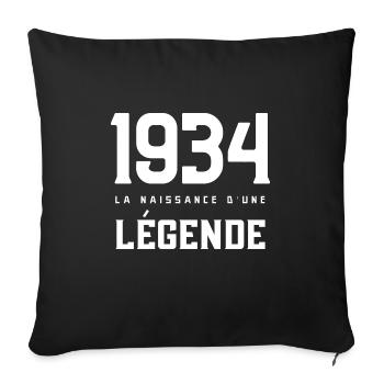 T shirt 1934 The Birth of a Legend - Sofa pillow with filling 45cm x 45cm - black - Front