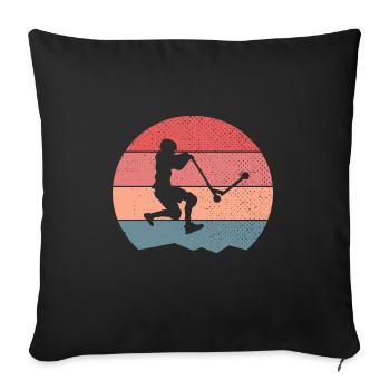 Trottinette - Coussin et housse de 45 x 45 cm - noir - Devant