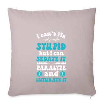 Emergency Nurse Nurse Emergency Room - Sofa pillow with filling 45cm x 45cm - light taupe - Front
