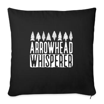 Arrowhead Hunting Arrowhead Collector - Sofa pillow with filling 45cm x 45cm - black - Front