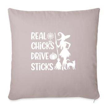 Halloween Costume Citrouille Squelette Horreur Fantôme - Coussin et housse de 45 x 45 cm - taupe clair - Devant