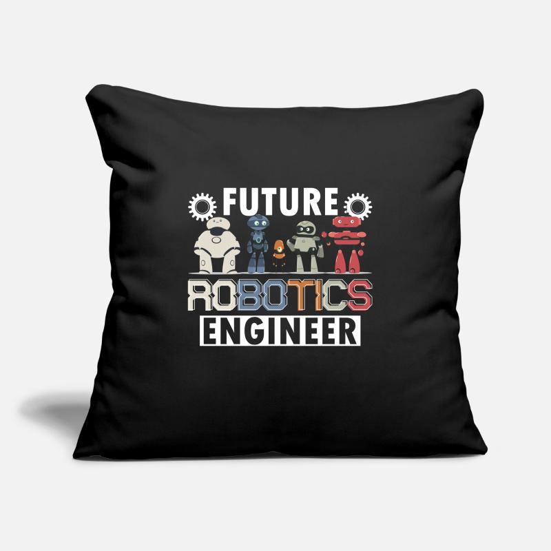 Droid Builder Build Robot School Future Robotics E Coussin et housse de 45 x 45 cm