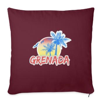Holidays Grenada - Sofa pillow with filling 45cm x 45cm - burgundy - Front