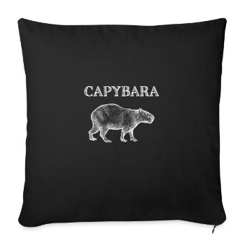 Capybara - Sofakissen mit Füllung 45 x 45 cm - Schwarz - Vorne