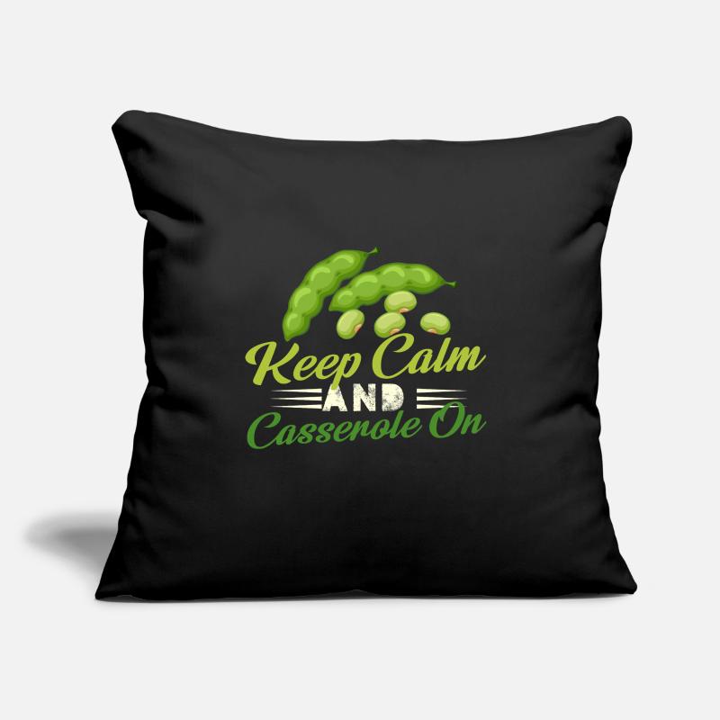 Keep Calm and Casserole On Design Sofakissen mit Füllung 45 x 45 cm